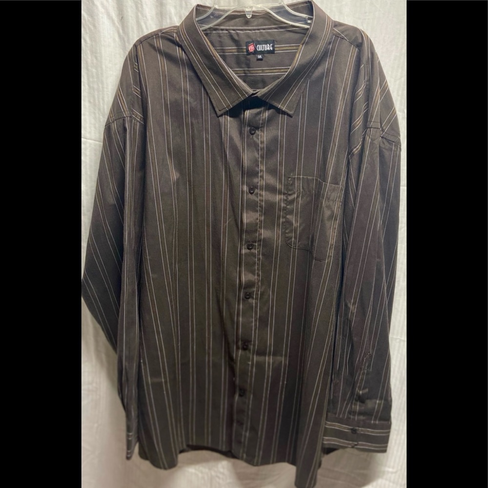 Culture Button Down Long Sleeve Shirt